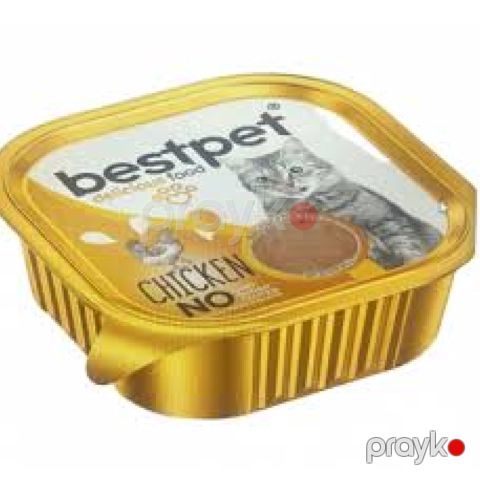 Pişiklər üçün Bestpet toyuqlu yaş yem, 100 q — Bakı