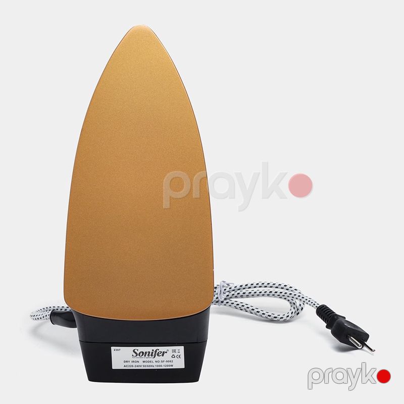 Müasir Dizaynlı Sonifer SF‑9062 — 1200 W Buxarlı Ütü, Keramika Altlıq, Qara — Ütü, Bakı (5)