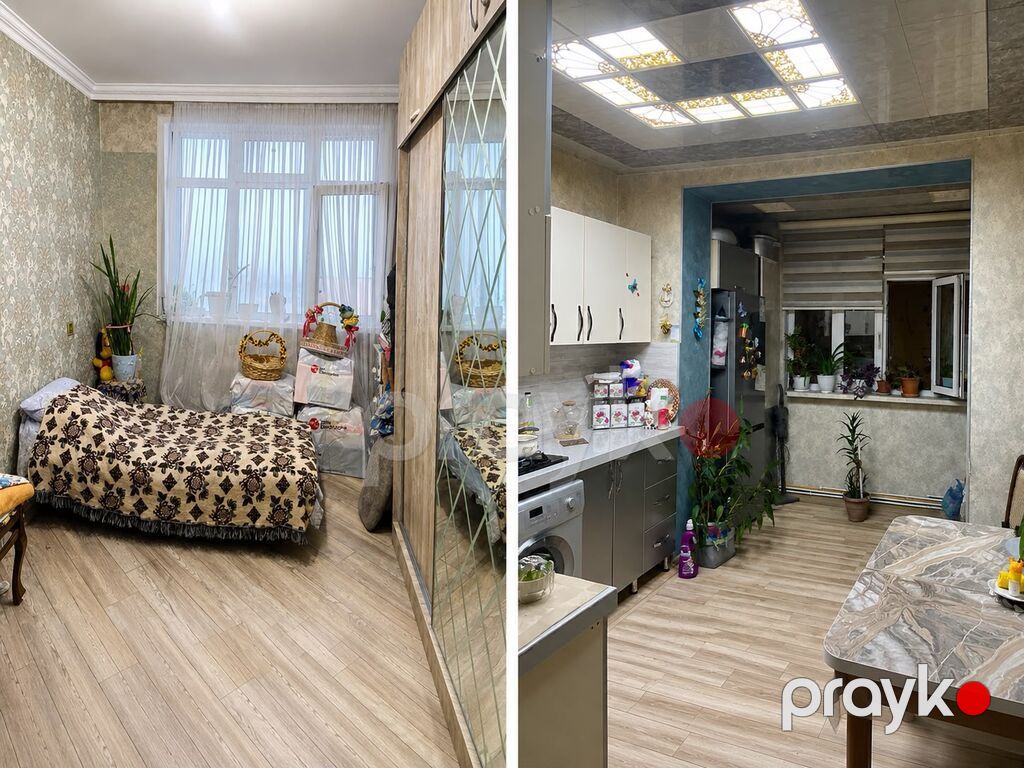 Saray, 2 otaqlı, Köhnə tikili, 52 kv. m — Mənzil, Saray (7)