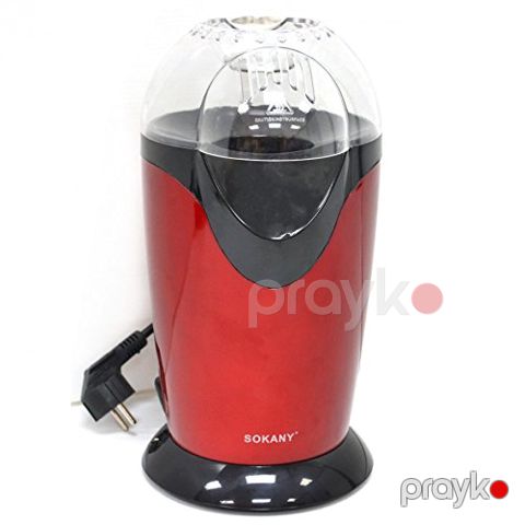 Sokany 1200W Popkorn Aparatı – Ev üçün Yağsız Popkorn Hazırlayan Maşın — Bakı