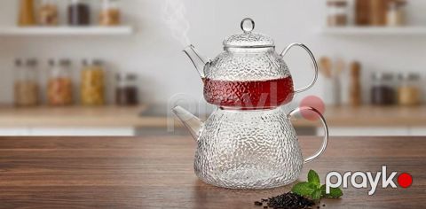 Çaydan dəsti 6921-3561, şüşə, şəffaf, 500/1500 ml — Bakı