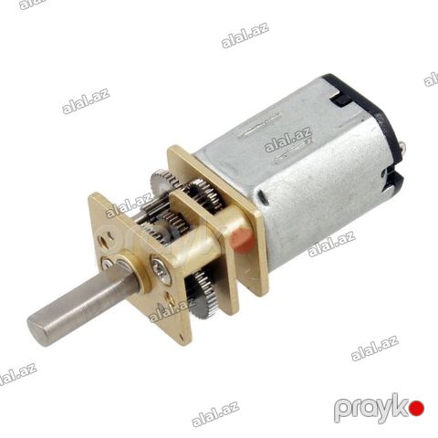 Başlıq: 6V 150 RPM DC Motor UHP – 12 mm mikro reduktorlu Təsvir — Bakı