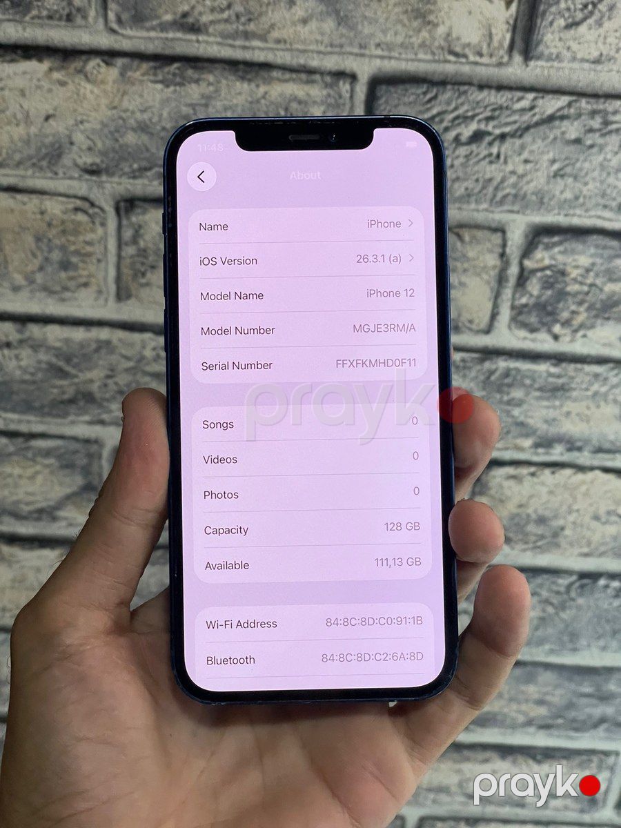 Apple iPhone 12 Blue 128GB/4GB — Smartfonlar, Bakı (5)