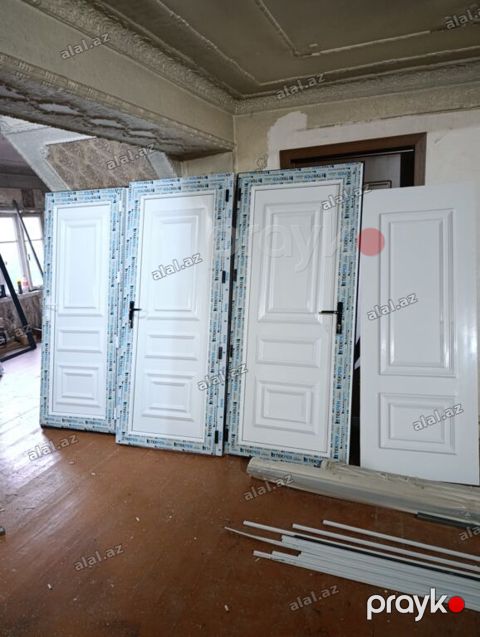 Hamam üçün Yeni Plastik qapı 80x200 sm Üzlük ilə, Zəmanətli, Ödənişli quraşdırma — Bakı