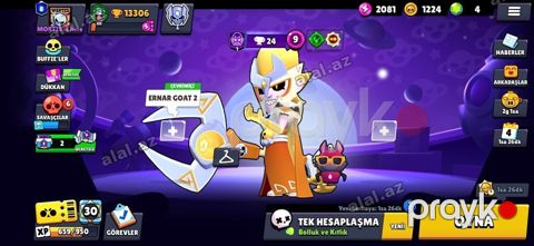 Brawl Stars oyunu üçün oyun hesabı - Kupa sayı: 13,306 - Prestij: 8 — Bakı