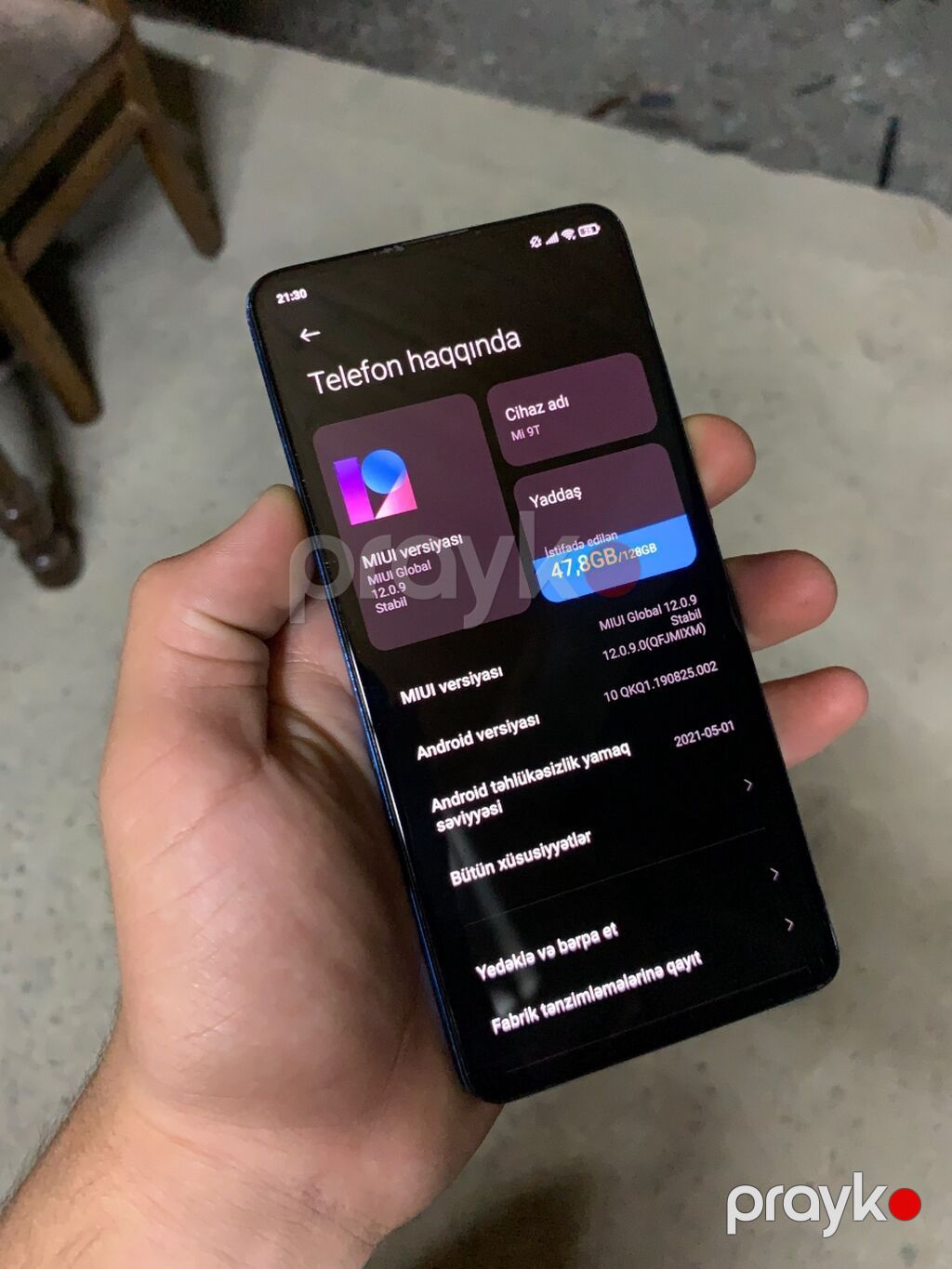 Xiaomi Mi 9T, 128 GB, rəng - Göy, Sensor, Barmaq izi, İki sim kartlı — Xiaomi, Bakı (5)
