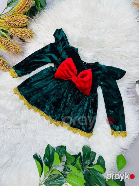 Qızlar üçün ziyafət donu 66179207, yaşıl, 2-5 yaş — Bakı