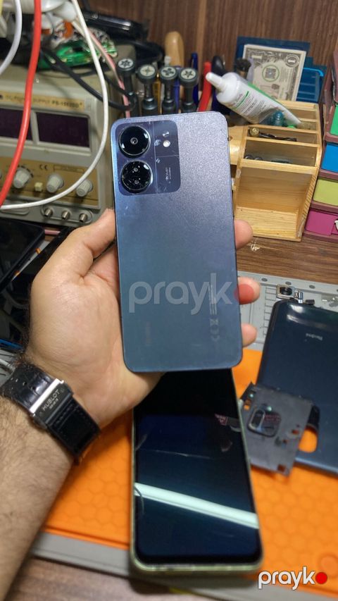 Redmi 13C, 128 GB, rəng - Göy, İki sim kartlı, Barmaq izi — Bakı