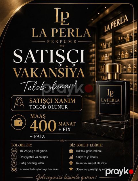 Satış məsləhətçisi tələb olunur, Yalnız qadınlar üçün, 18-29 yaş, Aylıq ödəniş — Sumqayıt