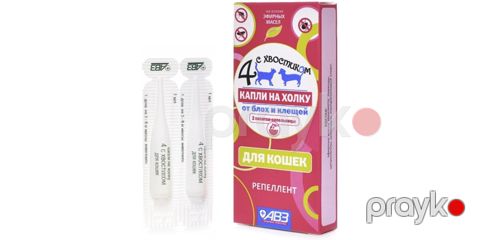Pişiklər üçün damcı С Xвостиком, 3+ kq — Bakı