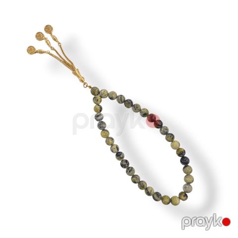 Təsbeh 2562312, açıq yaşıl, təbii daş, 250 mm — Bakı