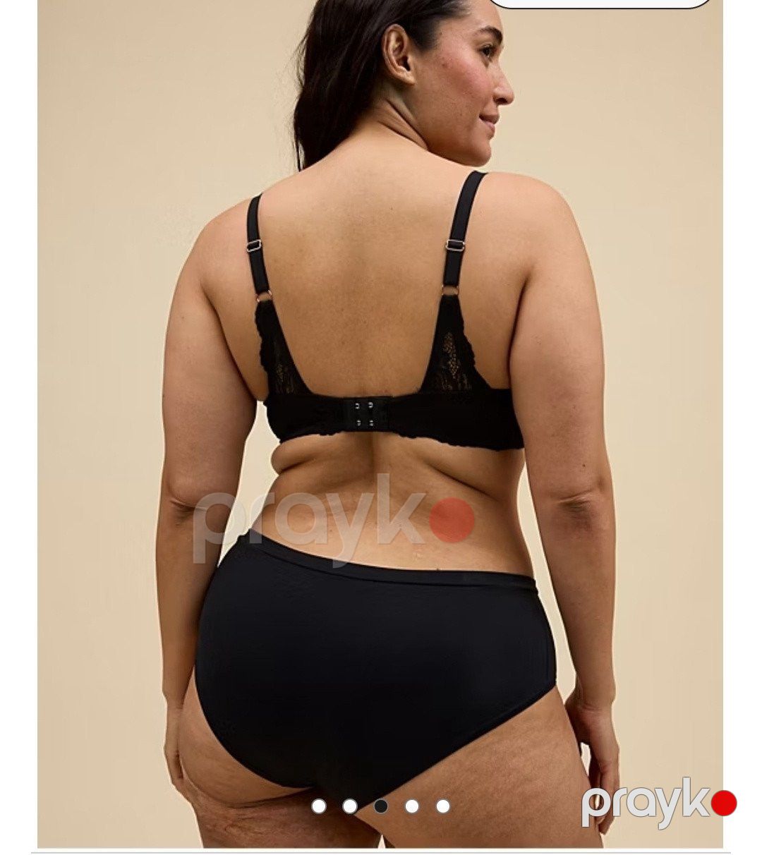 Qadınlar üçün 3 ədədli tuman dəsti knickers, qara, parça, ölçü 4XL — Mallar, Bakı (2)