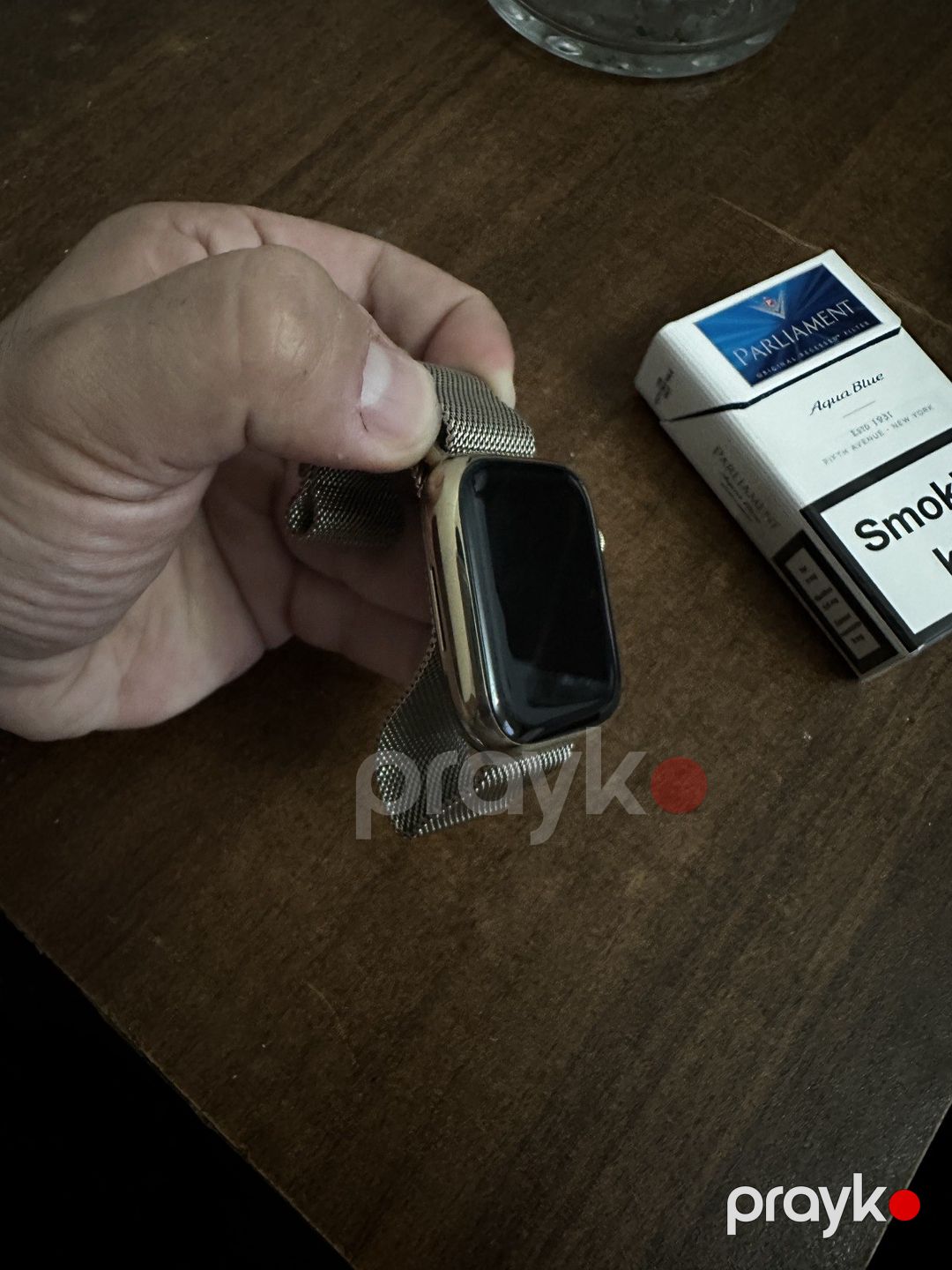 Apple Watch Series 8 Steel Gold 45mm — Ağıllı saatlar və biləkliklər, Bakı (2)