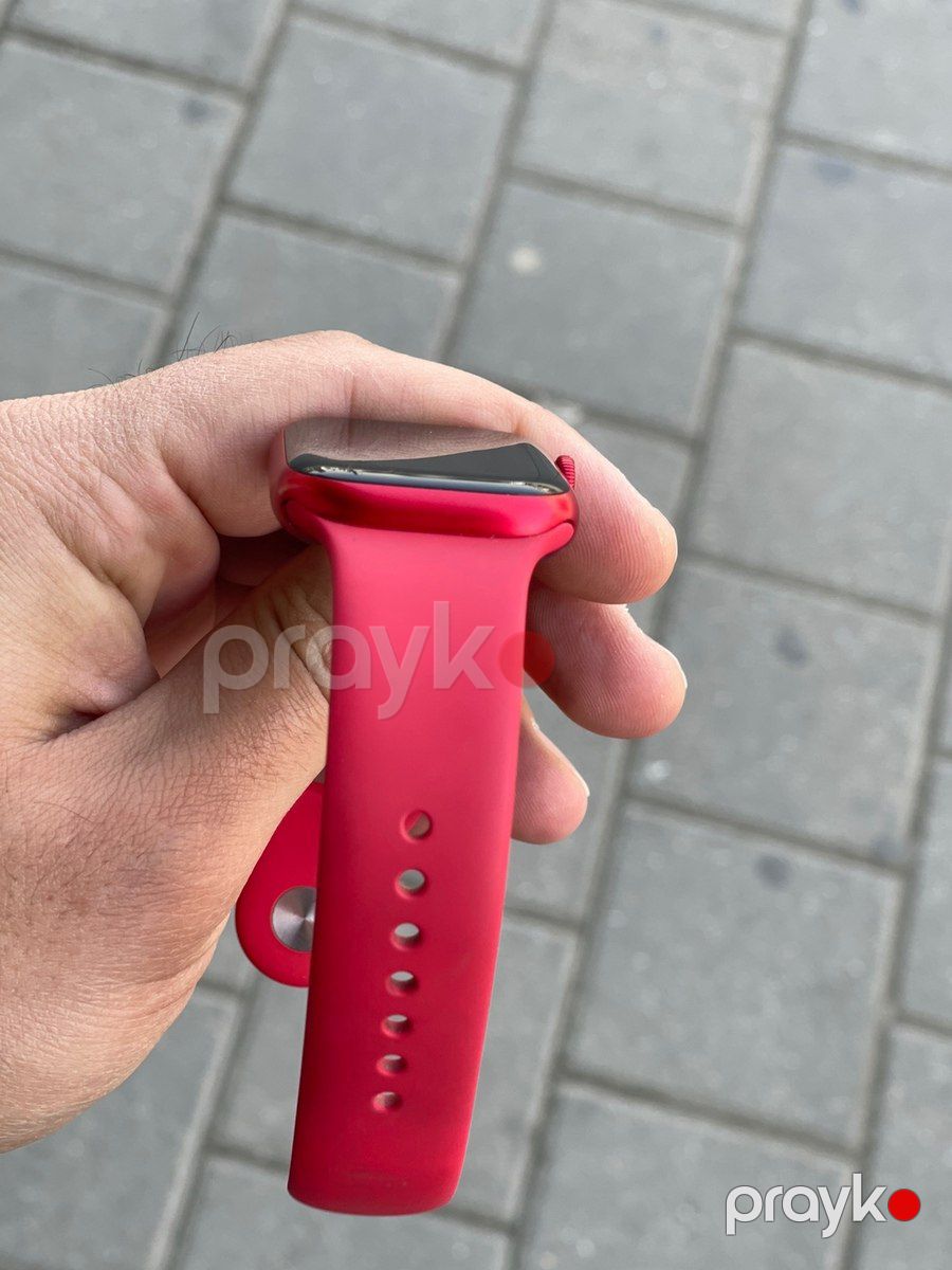Apple Watch Series 8 Aluminum Cellular Red 45mm — Ağıllı saatlar və biləkliklər, Bakı (3)