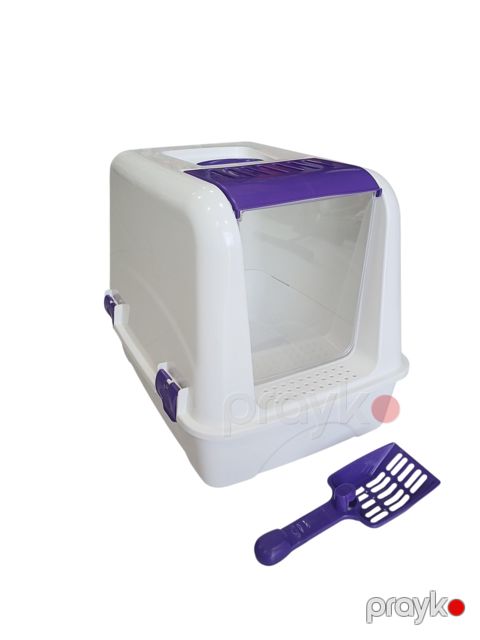 Pişiklər üçün biotualet 29751408, plastik, bənövşəyi, 37x37x50 sm — Bakı