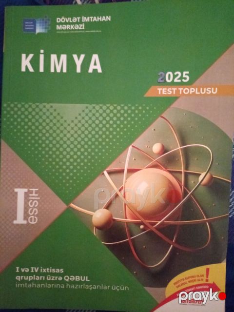 7AZN YEP Yeni Məhsul: “Kimya – 2025 Test Toplusu”, I hissə — Digah