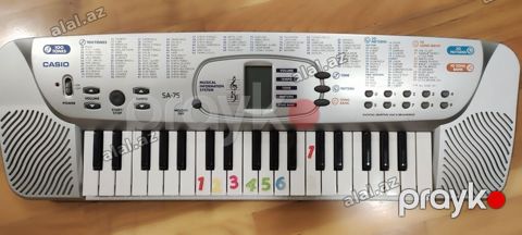 Casio SA-75 mini sintezator - 37 klavişli kompakt klaviatura ki — Bakı
