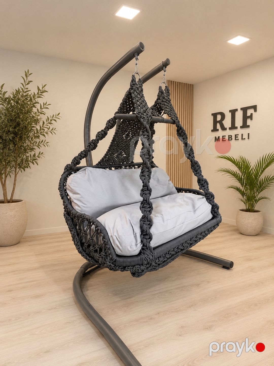 Rattan asma kreslo 012 — Mallar, Bakı (2)