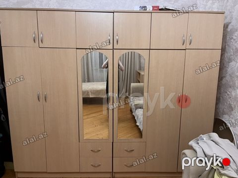 Yataq otağı mebel dəsti - Material: açıq palıd rəngli laminat/LDSP — Bakı