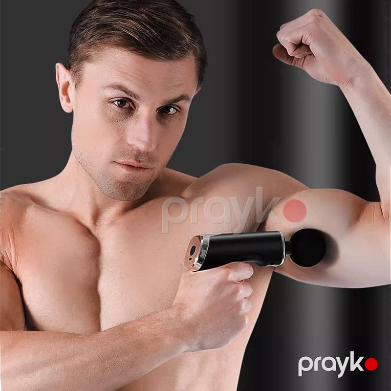 Bədən üçün masajor Fascial Gun Kh-800 Qara — Masaj aparatları, Bakı (5)