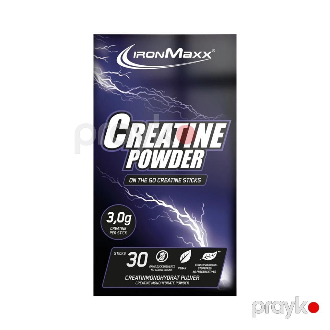 Kreatin IronMaxx Creatine powder sticks, 3 qr x 30 əd — Mallar, Bakı (2)