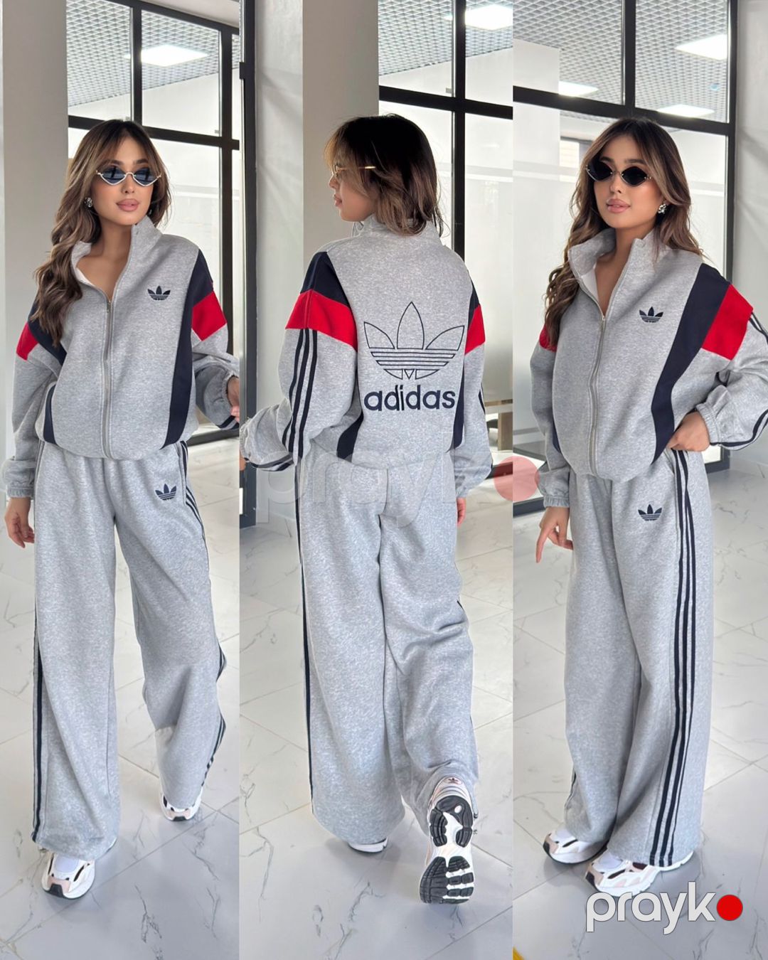 Qadın idman kostyumu 2756838, boz, iki iplik, ölçü One size — Mallar, Bakı