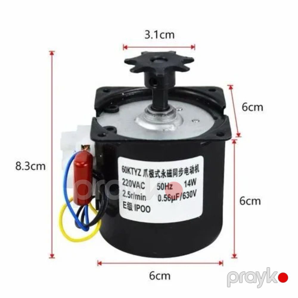 İnkubator üçün motor IL-1425, metal, 9х6х6 sm — Mallar, Bakı (2)