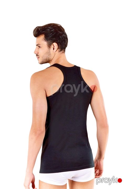Kişilər üçün mayka Berrak 1029, qara, pambıq/elastan, ölçü M — Bakı