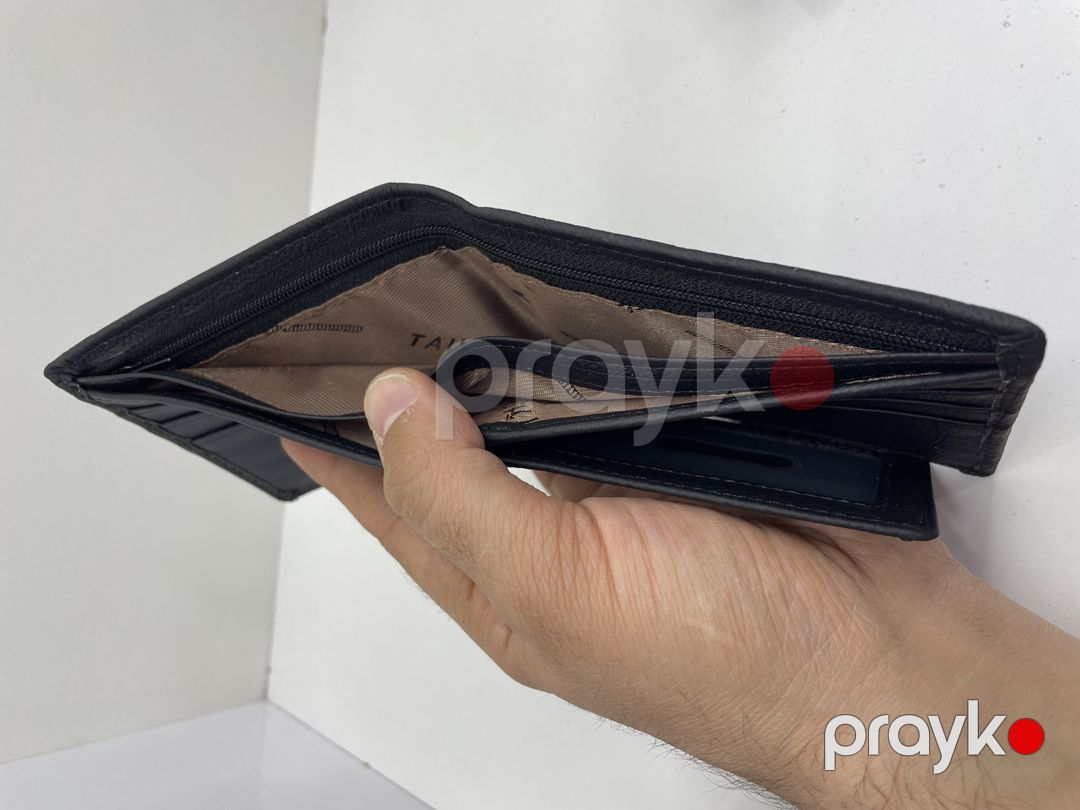 Pulqabı kişilər üçün Tailian, süni dəri, qara, 9.2 x 11 sm — Mallar, Bakı (3)