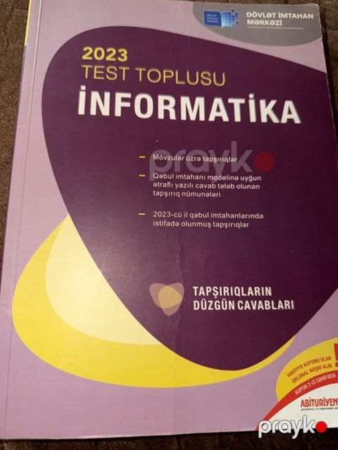 Məhsul: “İnformatika – 2023 Test Toplusu” (Dövlət İmtahan Mərkəzi) — Mingəçevir