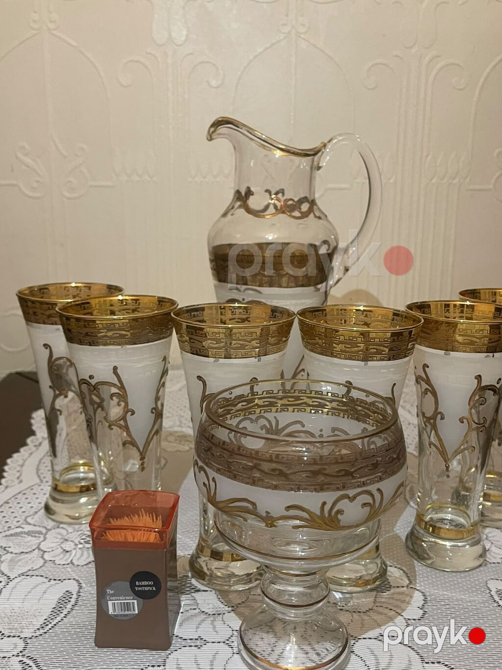 Qrafinka 6 bala ve konfet vazi.hec bir ciziq ve qopuq cat yoxdu temiz — Süfrə qabı, Bakı (2)