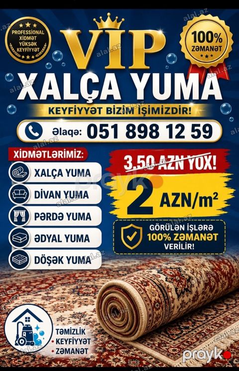 Xalçaların yuyulması Xalçalar — Bakı