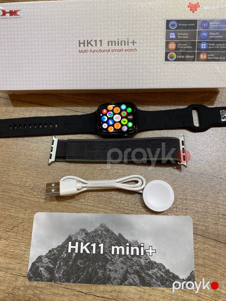 Smart saat HK11 mini plus black — Ağıllı saatlar və biləkliklər, Bakı (3)