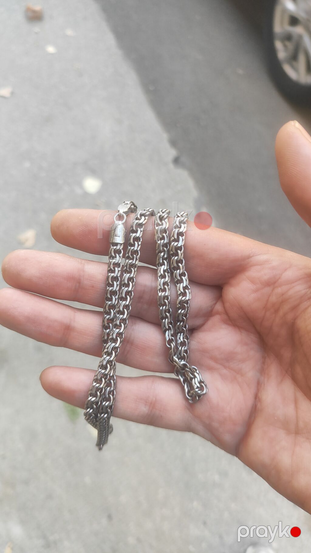 27 qram gümüş 925 kişi/uni seks boyun zənciri - Material: gümüş — Qolye və zəncir, Bakı (4)