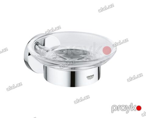 Grohe Essentials 40444001 – Şüşə sabun qabı və divar tutacağı Rəsmi — Bakı