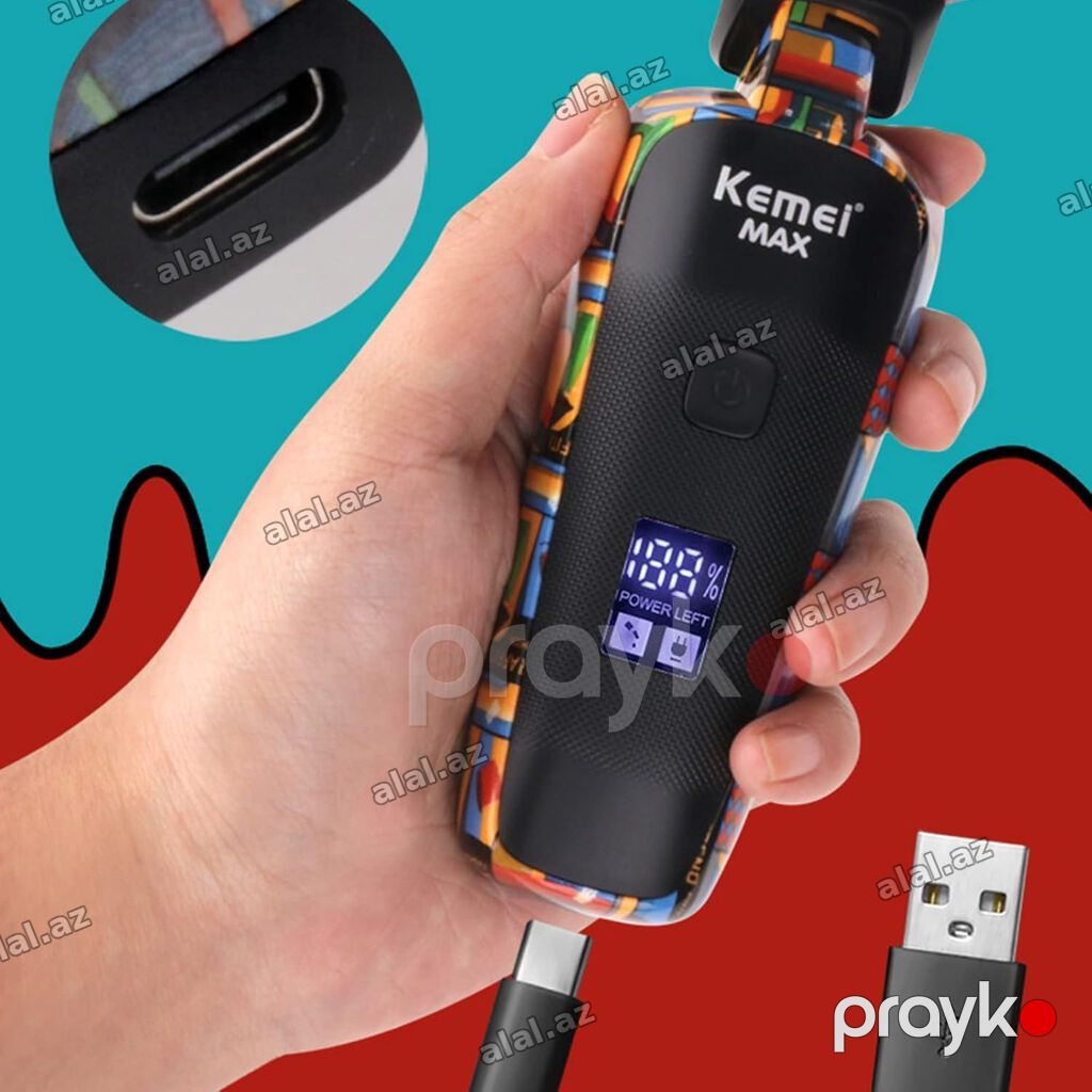 Taraş Aparatı Kemei 5090 Üz Saç Saqqal üçün 1/2/3/6/9/12mm ekranlı — Şəxsi əşyalar, Bakı (4)