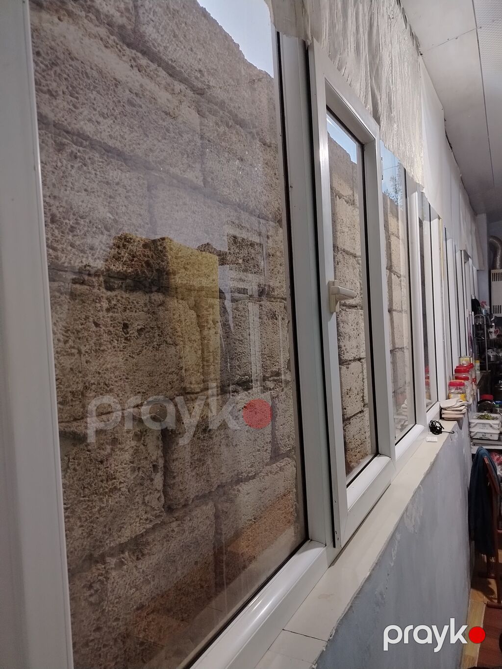 PVC plastik pəncərə sistemi - Profil: ağ rəngli PVC çərçivə, düz — Pəncərələr, qapılar, balkonlar, Digah (2)