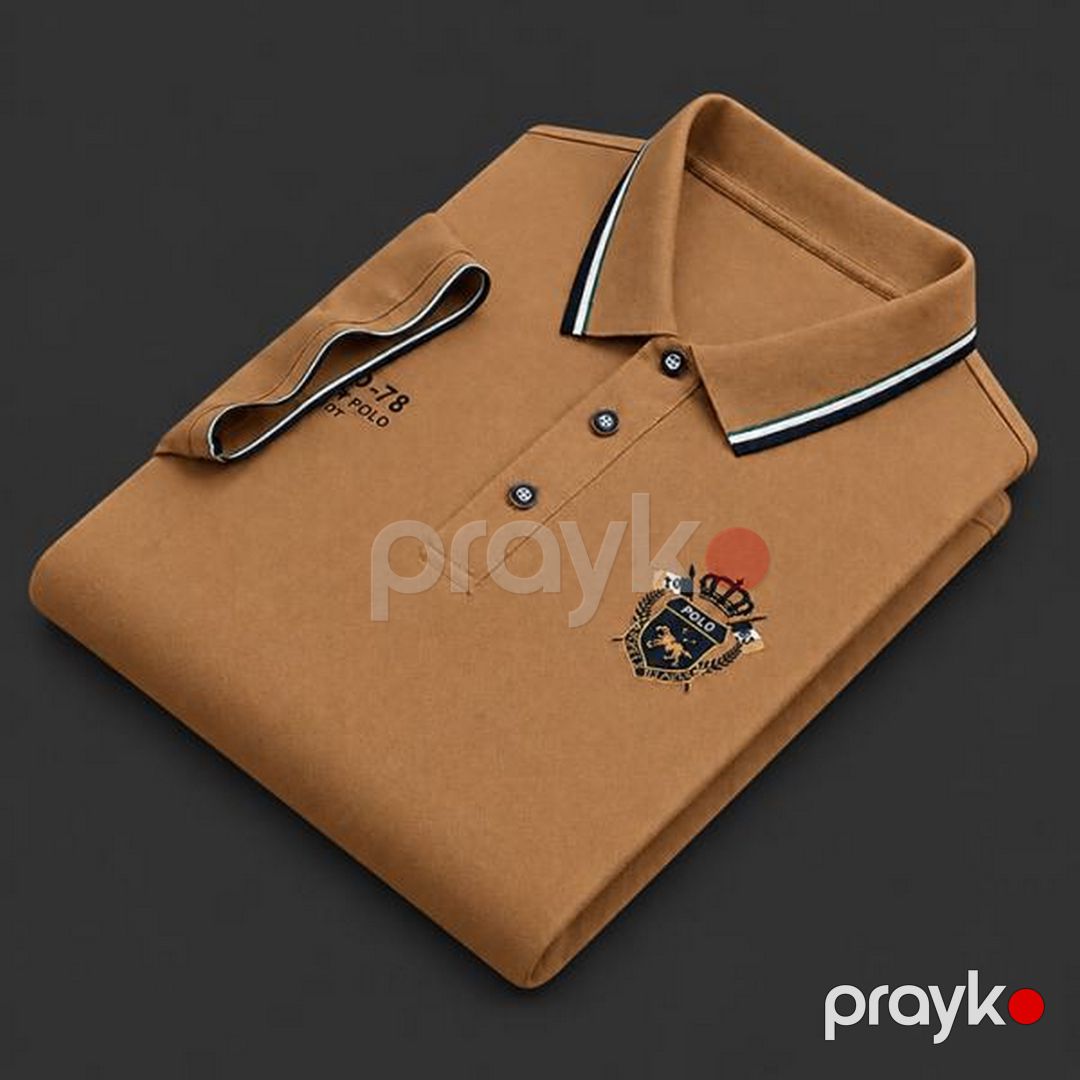 Polo kişilər üçün EB_779, qəhvəyi, pambıq, ölçü XL — Mallar, Bakı (2)