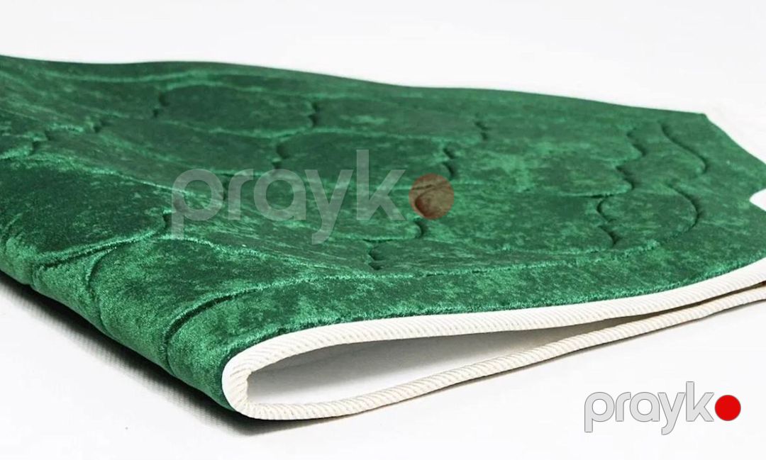Namaz xalçası LowP202820, məxmər, yaşıl, 70х120 sm — Mallar, Bakı (3)