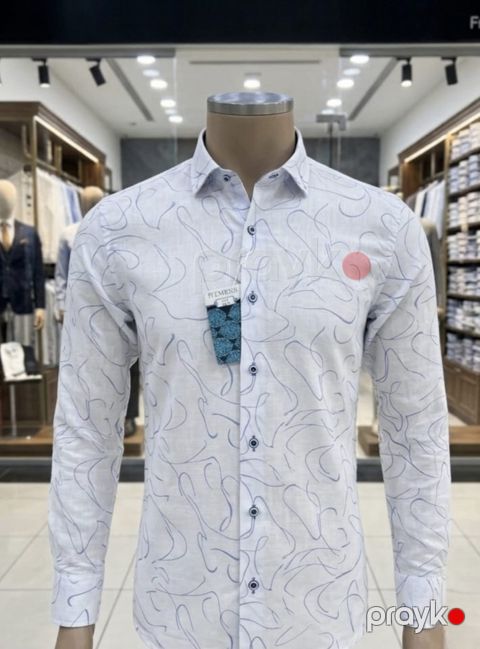 Uzunqol köynək, ağ, pambıq, ölçü 3XL — Bakı