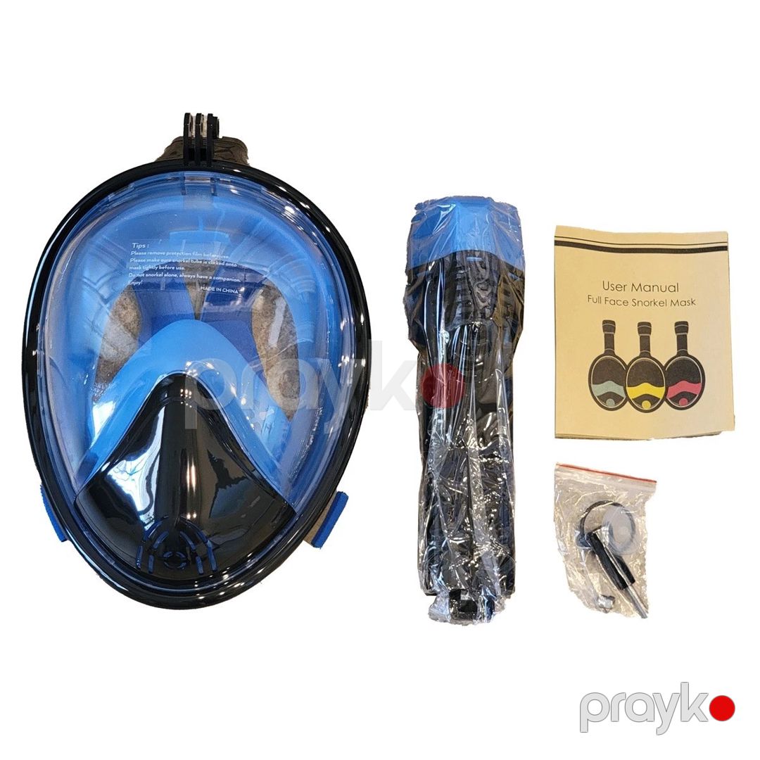 Üzgüçülük maskası Free Reath L/XL ölçü, Голубой — Mallar, Bakı (3)