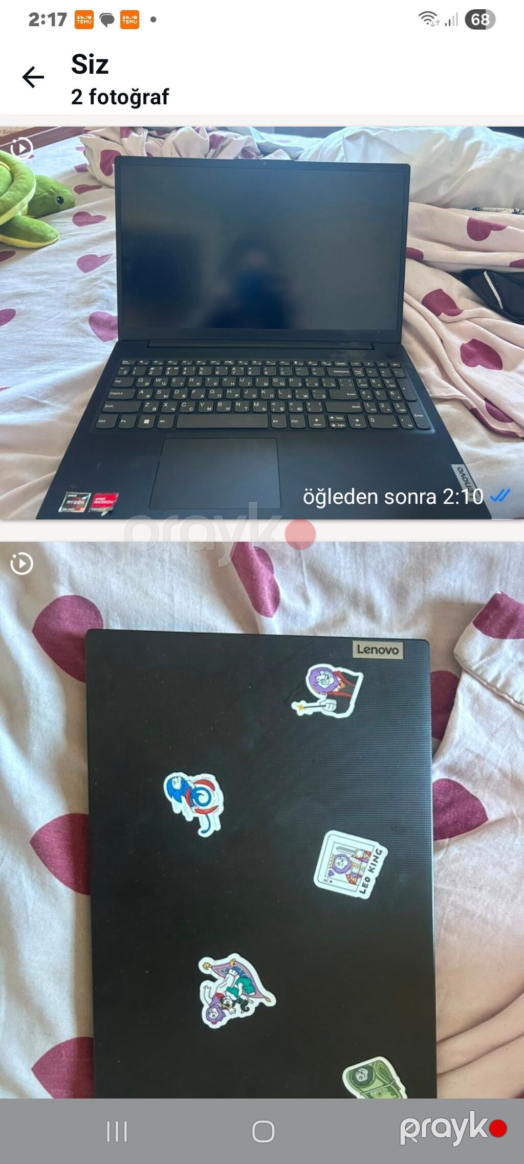 Lenovo noutbuk - Marka: Lenovo - Korpus: qara rəng, üst qapaqda — Lenovo, Bakı (2)