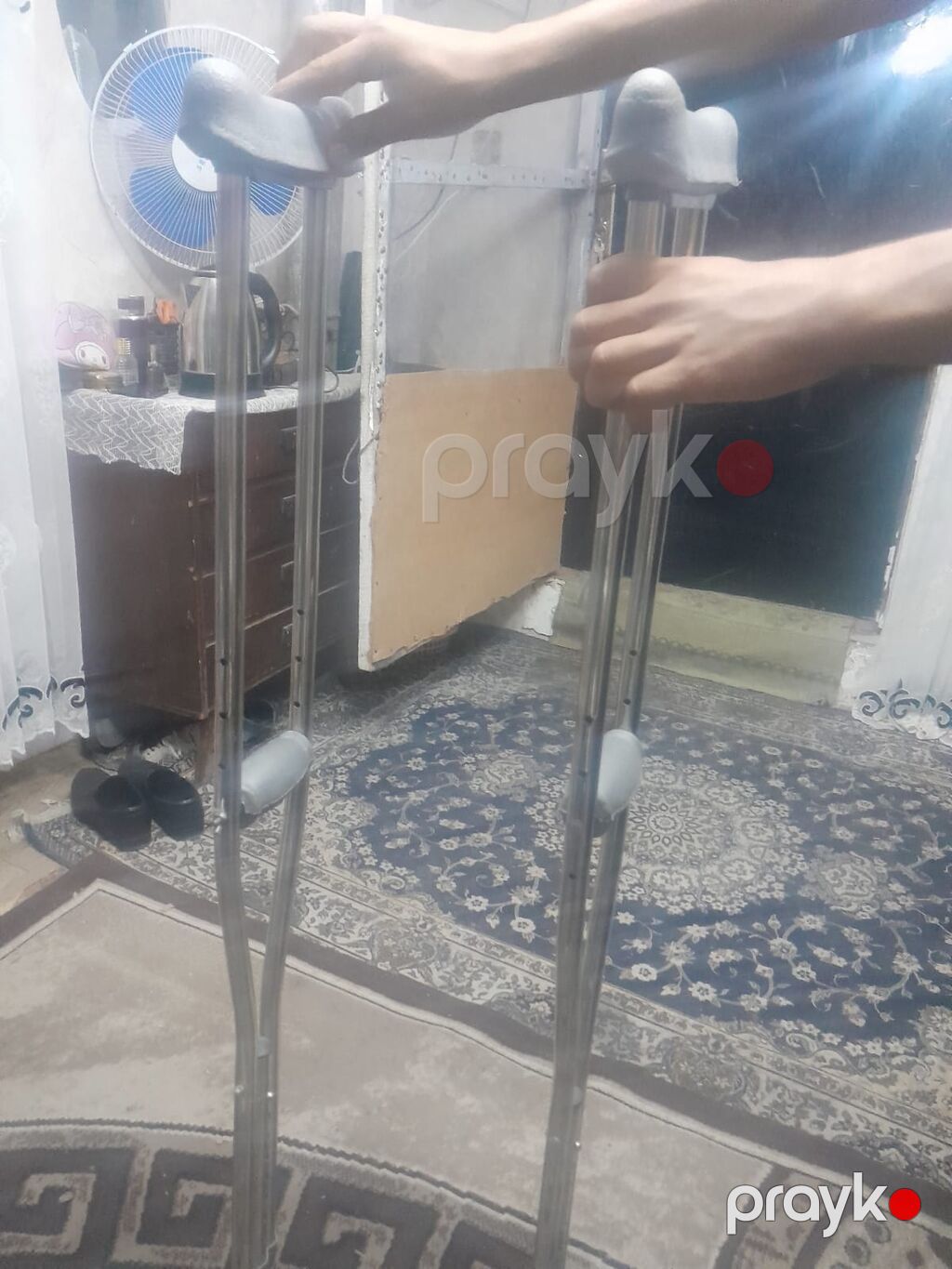 Alüminium qoltuqağacı cütü - Yüngül alüminium konstruksiya – daşımaq — Kürəklər və yürüyüş aparatları, Bakı (2)