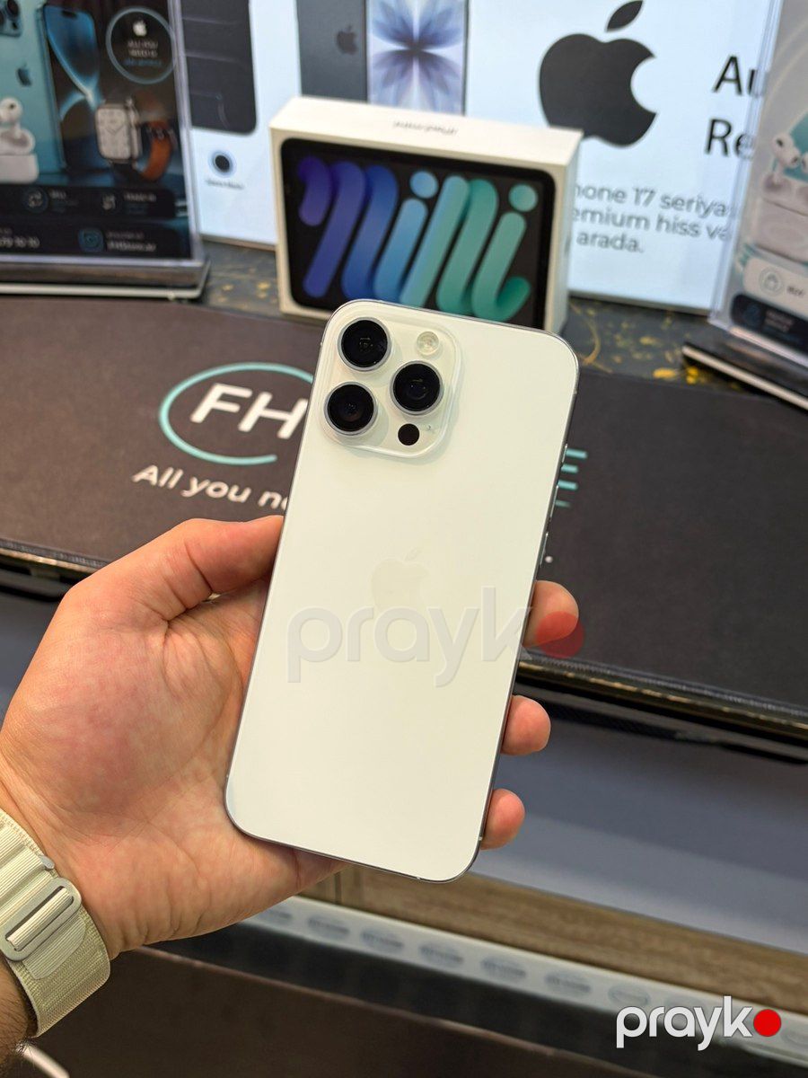 Apple iPhone 16 Pro Max White Titanium 256GB/8GB — Smartfonlar, Bakı (2)
