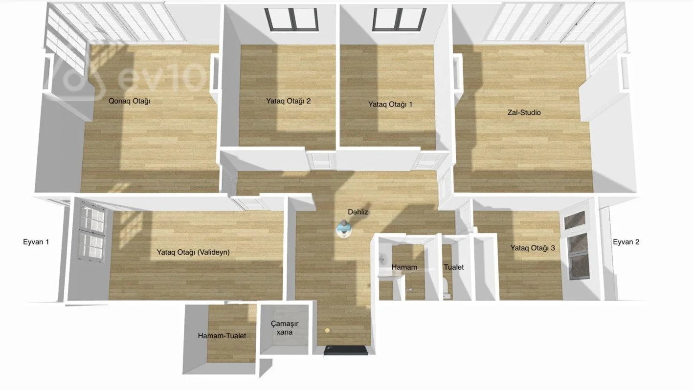6 otaqlı mənzil, 156.5 m², 20 yanvar metrosu — Mənzil, Bakı (3)