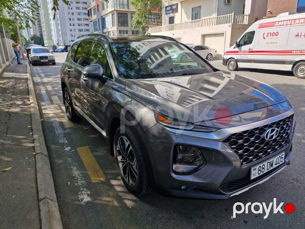 Hyundai Santa Fe, 2.0 L, 2019 il, 94 000 km — Avtomobillər, Bakı (3)