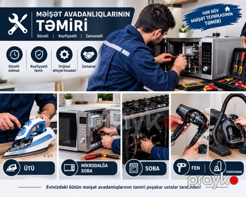 Məişət avadanlıqların təmiri — Bakı