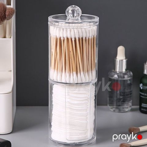 Pambıq diskləri və qulaq çöpləri üçün orqanayzer nh_4pfknd, пластик, прозрачный — Bakı