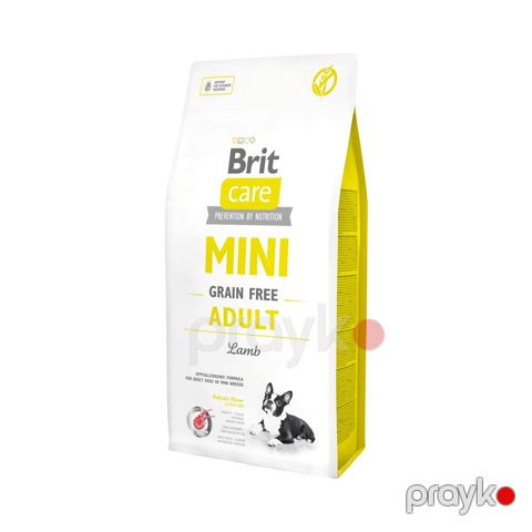 Quru yem Brit Care Mini Grain Free Adult, xırda cinsli yetkin itlər üçün, quzu ilə, 7 kq — Bakı