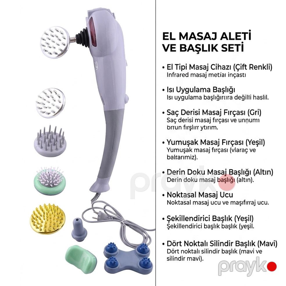 Blueidea B07CDV8NSL — Çoxbaşlıqlı bədən və üz masaj aləti — Masaj aparatları, Bakı (4)
